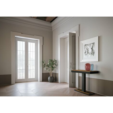 Consolle Allungabile 90-190x40x77 cm in Nobilitato Marrone