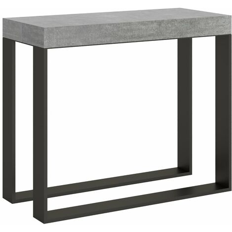Consolle Allungabile 90-196x40x77 cm in Nobilitato Grigio