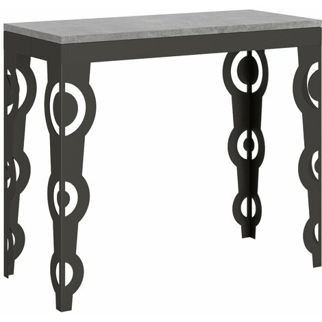 Consolle Allungabile 90-196x40x77 cm in Nobilitato Grigio