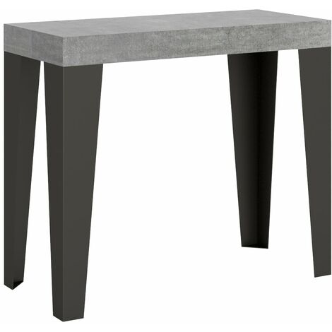 Consolle Allungabile 90-196x40x77 cm in Nobilitato Grigio