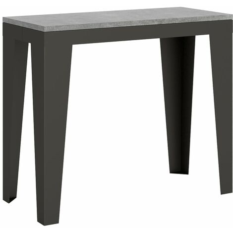 Consolle Allungabile 90-196x40x77 cm in Nobilitato Grigio
