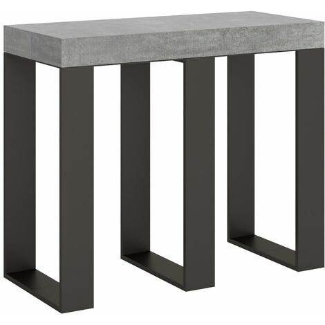 Consolle Allungabile 90-196x40x77 cm in Nobilitato Grigio