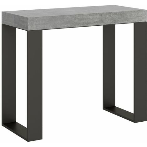 Consolle Allungabile 90-196x40x77 cm in Nobilitato Grigio