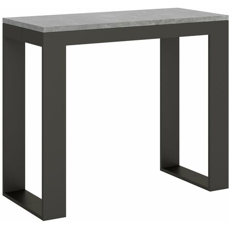 Consolle Allungabile 90-196x40x77 cm in Nobilitato Grigio