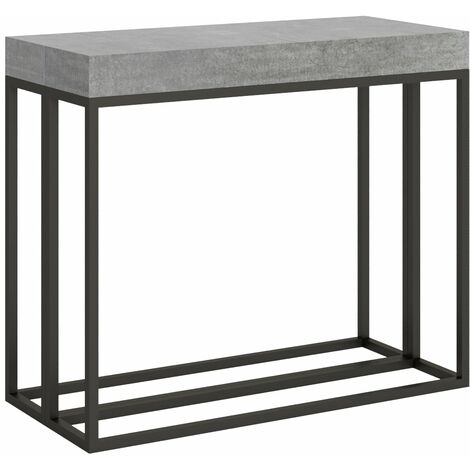 Consolle Allungabile 90-196x40x77 cm in Nobilitato Grigio