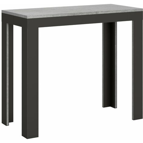 Consolle Allungabile 90-196x40x77 cm in Nobilitato Grigio