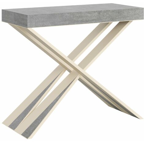 Consolle Allungabile 90-196x40x77 cm in Nobilitato Grigio