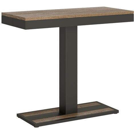 Consolle Allungabile 90-196x40x77 cm in Nobilitato Marrone