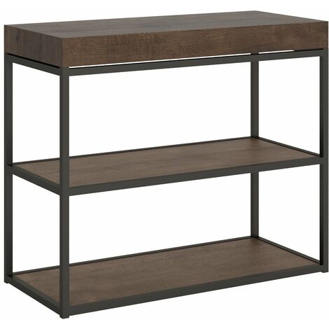 Consolle Allungabile 90-196x40x77 cm in Nobilitato Marrone