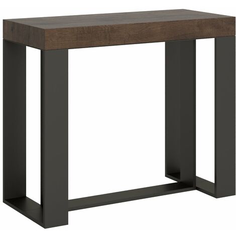 Consolle Allungabile 90-196x40x77 cm in Nobilitato Marrone