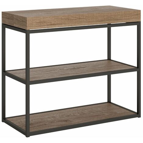 Consolle Allungabile 90-196x40x77 cm in Nobilitato Marrone