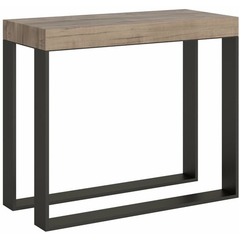 Consolle Allungabile 90-196x40x77 cm in Nobilitato Marrone