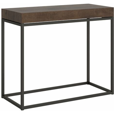 Consolle Allungabile 90-196x40x77 cm in Nobilitato Marrone