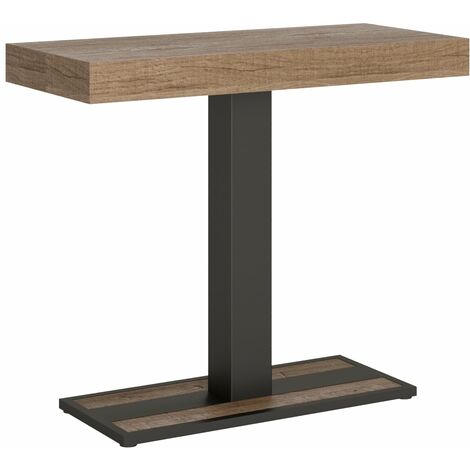 Consolle Allungabile 90-196x40x77 cm in Nobilitato Marrone