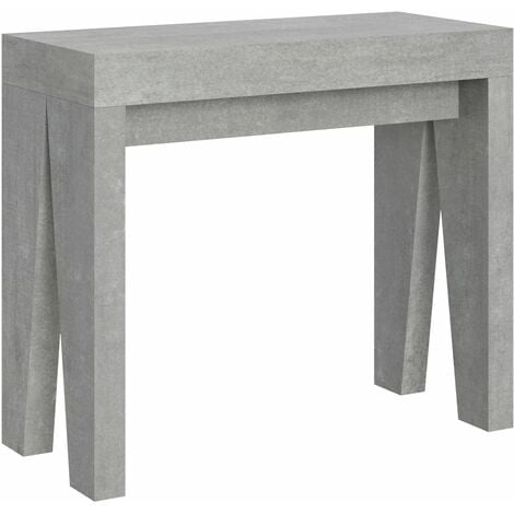 Consolle Allungabile 90-196x42x77 cm in Nobilitato Grigio