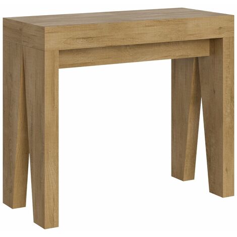 Consolle Allungabile 90-196x42x77 cm in Nobilitato Marrone
