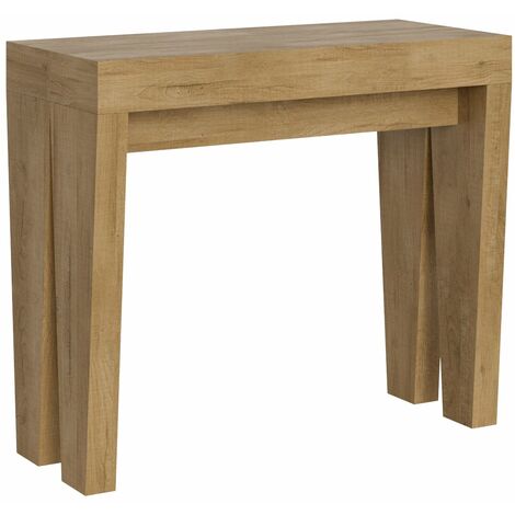 Consolle Allungabile 90-196x42x77 cm in Nobilitato Marrone