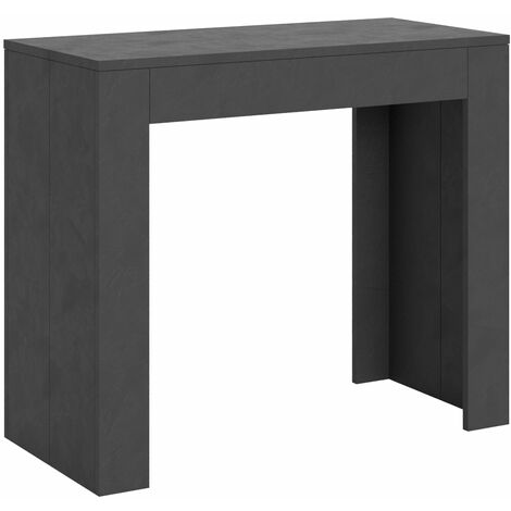 Consolle Allungabile 90-198x42x76.8 cm in Nobilitato Grigio