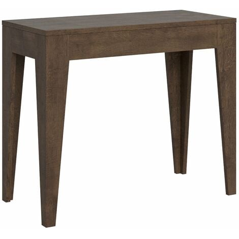 Consolle Allungabile 90-198x42x77 cm in Nobilitato Marrone