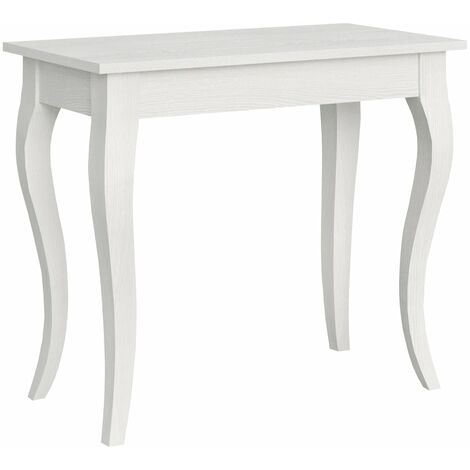 Consolle Allungabile 90-204x48x77 cm in Nobilitato Bianco