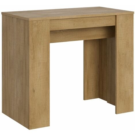 Consolle Allungabile 90-204x48x77 cm in Nobilitato Marrone