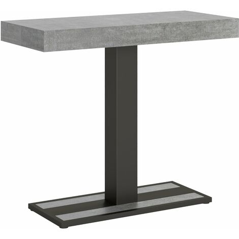 Consolle Allungabile 90-300x40x77 cm in Nobilitato Grigio