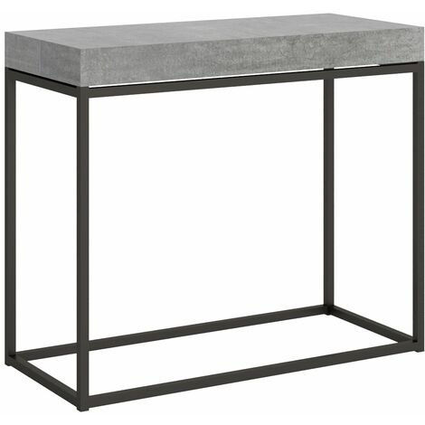 Consolle Allungabile 90-300x40x77 cm in Nobilitato Grigio