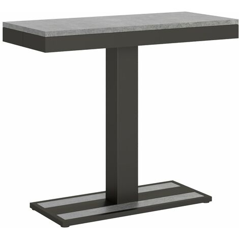 Consolle Allungabile 90-300x40x77 cm in Nobilitato Grigio