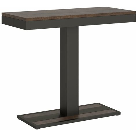 Consolle Allungabile 90-300x40x77 cm in Nobilitato Marrone