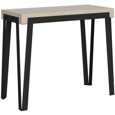 Consolle Allungabile 90-300x40x77 cm Rio Cashmere Telaio Antracite