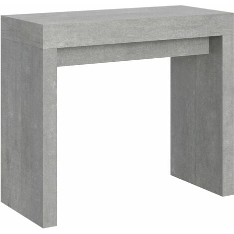Consolle Allungabile 90-300x42x77 cm in Nobilitato Grigio