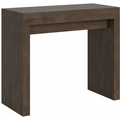 Consolle Allungabile 90-300x42x77 cm in Nobilitato Marrone