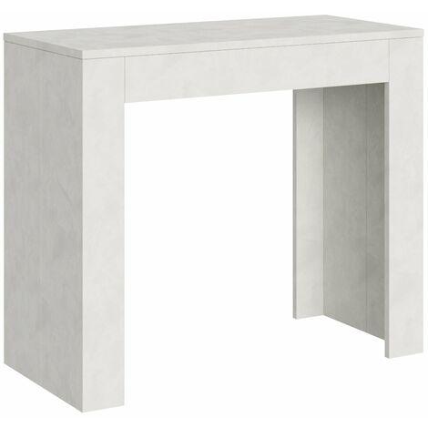 Consolle Allungabile 90-302x42x76.8 cm in Nobilitato Bianco