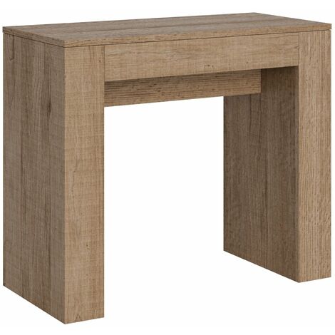 Consolle Allungabile 90-302x42x77 cm in Nobilitato Marrone
