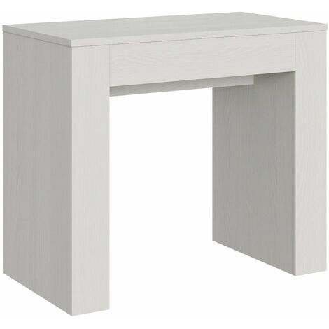 Consolle Allungabile 90-307x49x78 cm in Nobilitato Bianco