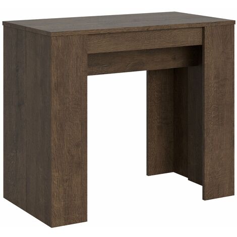 Consolle Allungabile 90-308x48x77 cm in Nobilitato Marrone