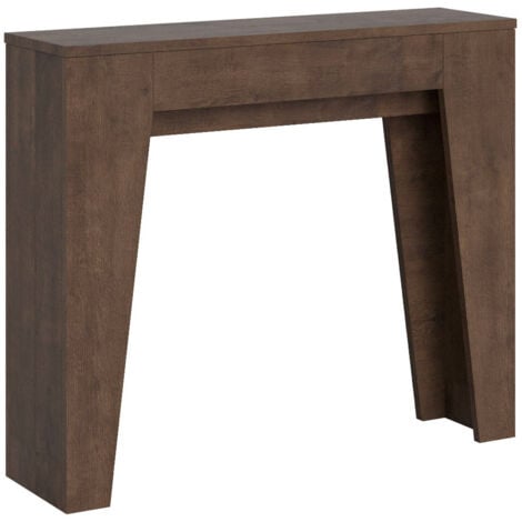 Consolle Allungabile 90x25/181 cm Pannelli in Nobilitato Narrow Noce