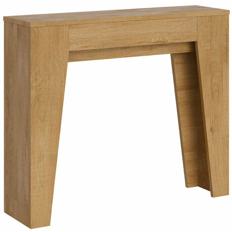 Consolle Allungabile 90x25/181 cm Pannelli in Nobilitato Narrow Quercia Natura