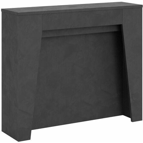 Consolle Allungabile 90x25/211 cm Pannelli in Nobilitato Anea Antracite