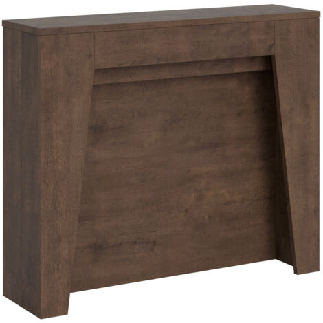 Consolle Allungabile 90x25/211 cm Pannelli in Nobilitato Anea Noce