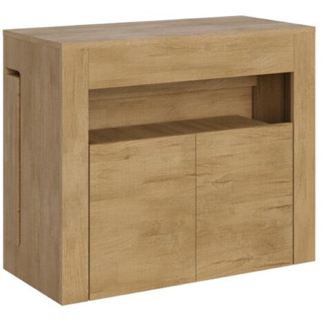 Consolle allungabile 90x42/302 cm ELIA con panca inferiore Quercia