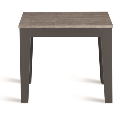 Consolle allungabile 90x50/300 cm con base metallo Antracite e piano Cemento NADIR