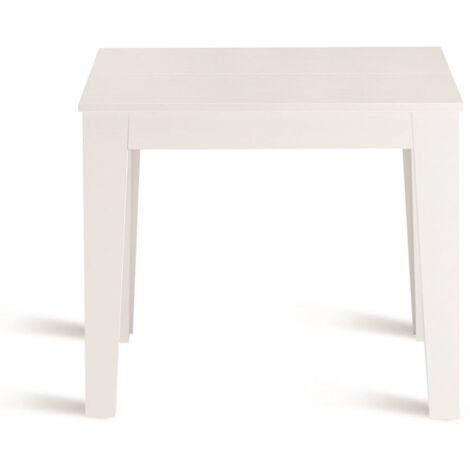Consolle allungabile 90x50/300 cm con base metallo e piano Bianco frassinato NADIR