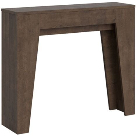 Consolle allungabile fino a 181 cm in nobilitato Noce - NARROW 90x25 cm