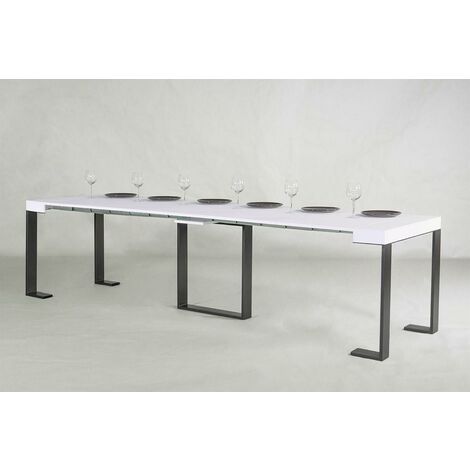 Consolle Allungabile in Legno e Ferro H77x40x90/300cm Itamoby Futura Rovere Classica