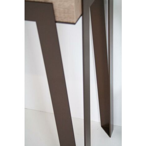 Consolle Allungabile in Legno e Ferro H77x40x90/300cm Itamoby Rio Premium Rovere Ruggine Folding