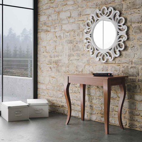 Consolle Allungabile in Legno H77x48x90/308cm Itamoby Olanda Noce Classica