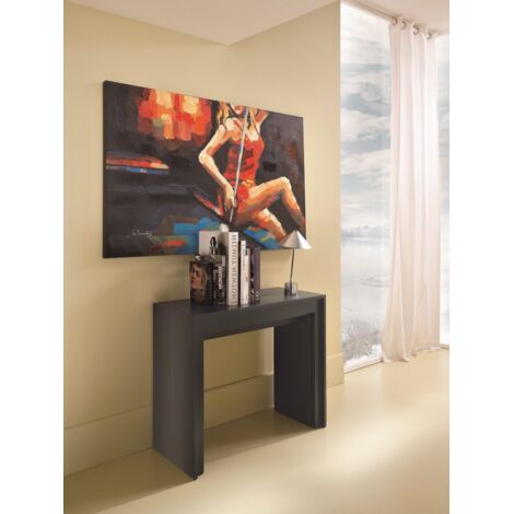 Consolle Allungabile in mdf nero Pinocchio STS