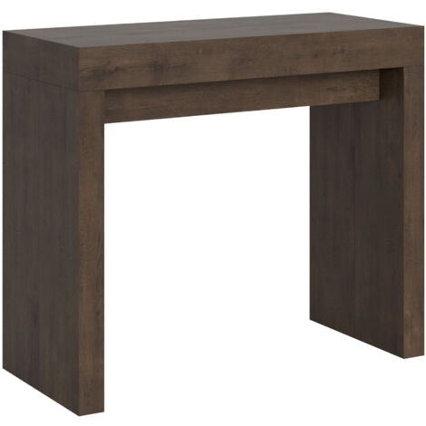 Consolle allungabile - ROXELL - Colore: Noce - Dimensioni: 90x40/196