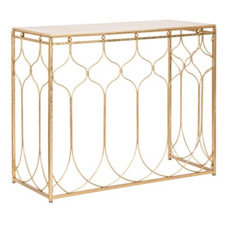 Consolle Arab 96,5x41x78 cm in Ferro Oro